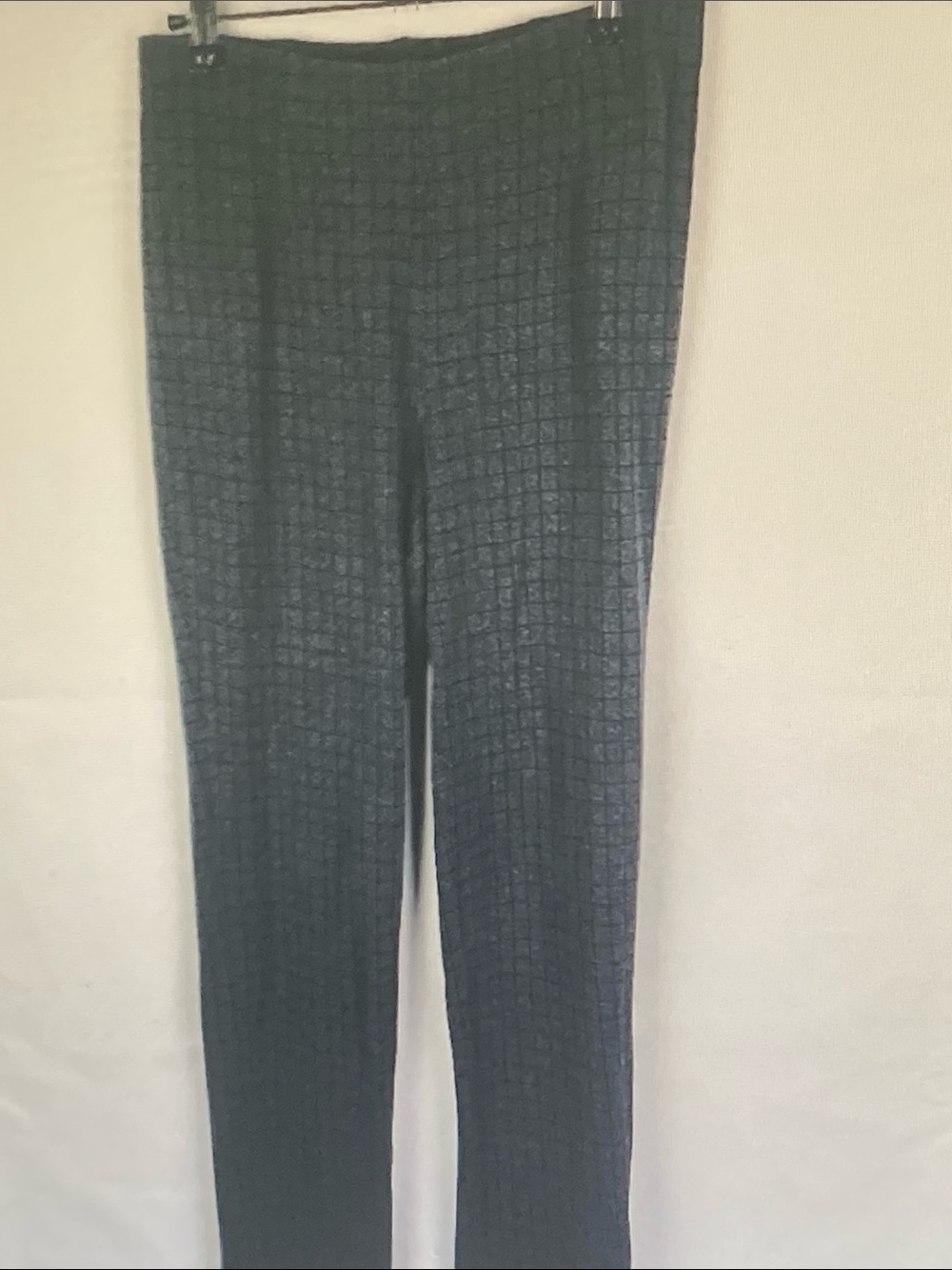 J. Jill Straight Leg Pants in Dark Gray Grid